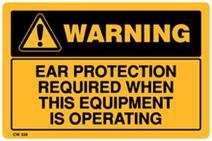 Warning - Ear Protection Required when this Equipme...